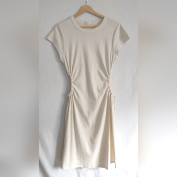 Melrose & Market Nordstrom Elegant Cream Cut Out Mini Dress XL - Picture 2 of 5